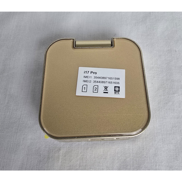 i17 Mini Palm Flip Mobile Phone 2G Dual SIM Standby Speed Dial FM Radio Voice - Picture 4 of 16